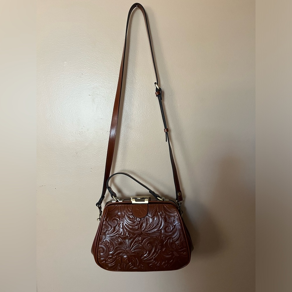 Patricia Nash brown leather handbag